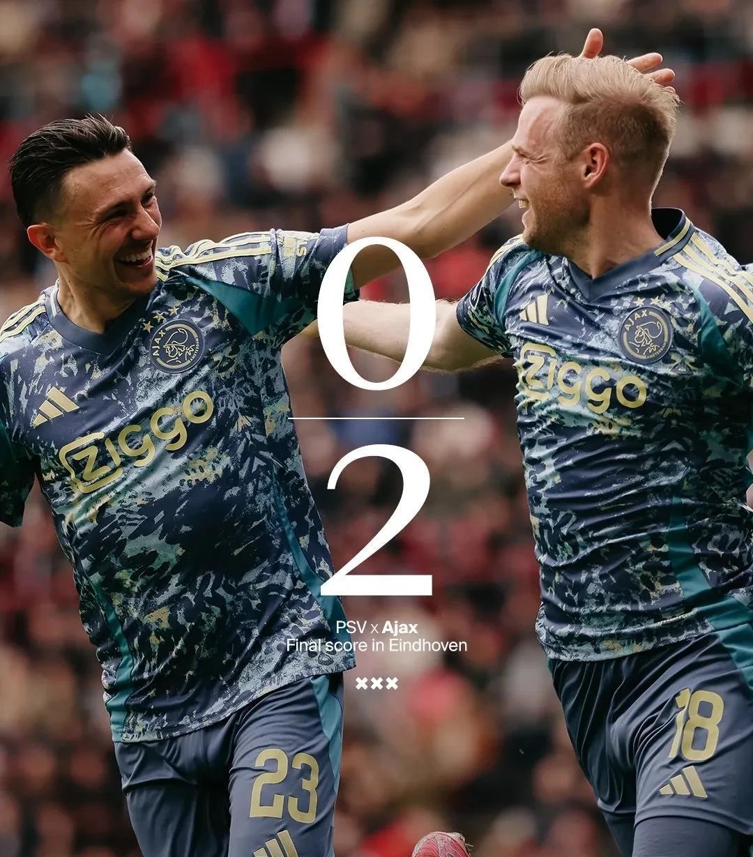 阿贾克斯风采依旧，晋级路上无敌